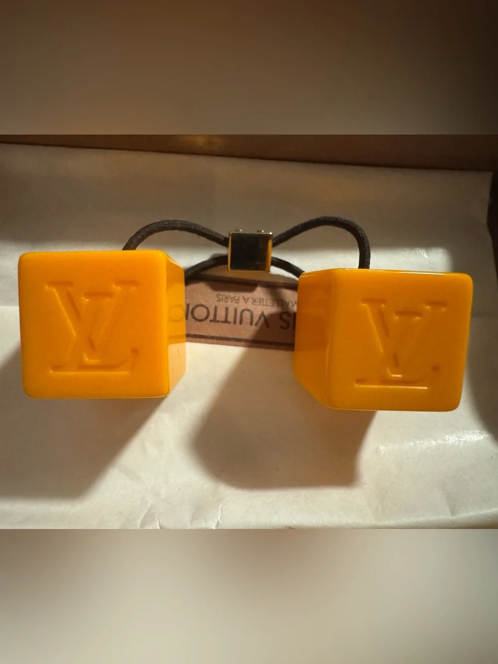 Louis Vuitton Cube hair tie